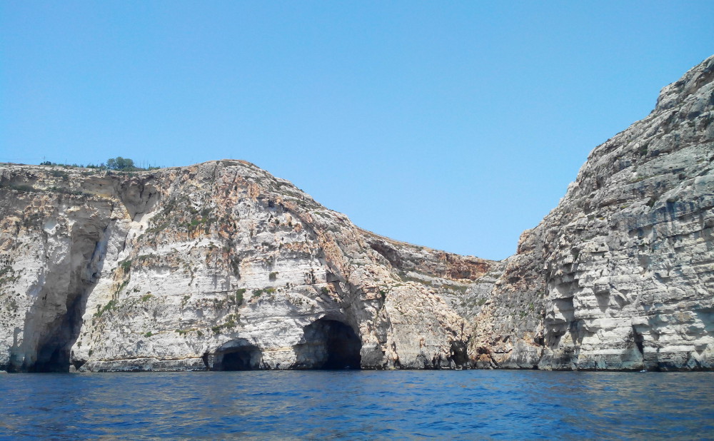 Lors d'une balade en bateau pour aller à Comino, la troisième île en importance de Malte.