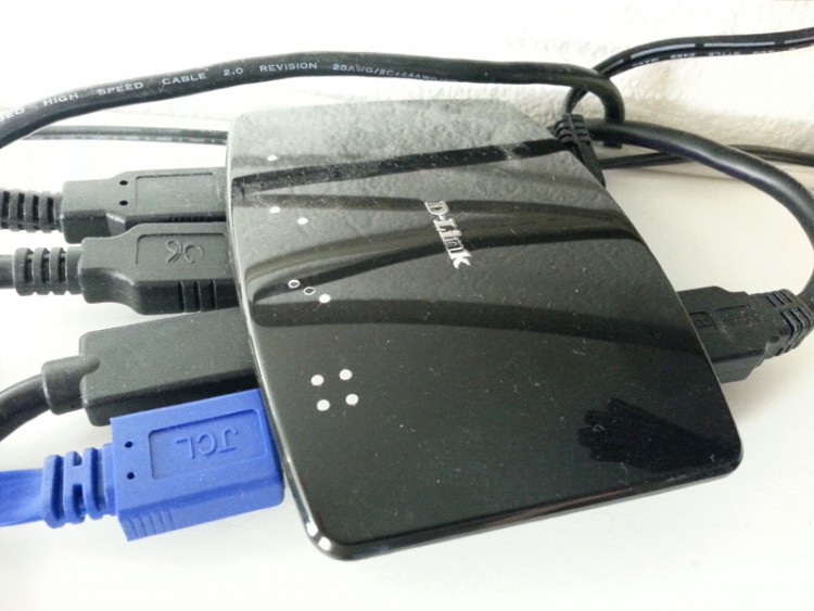 D-Link DUB-1340 HUB 4 ports USB 3.0 USB Noir