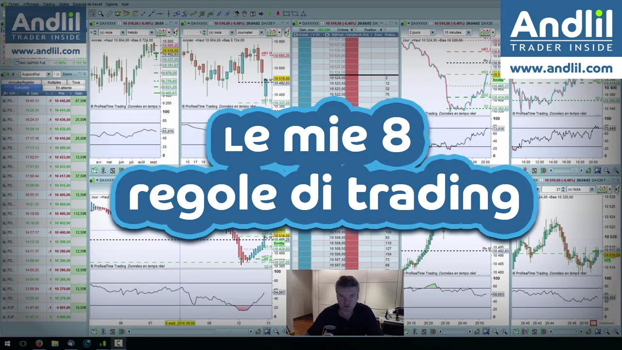 Le mie 8 regole di trading