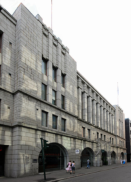 Façade de la compagnie OMX, Finlande