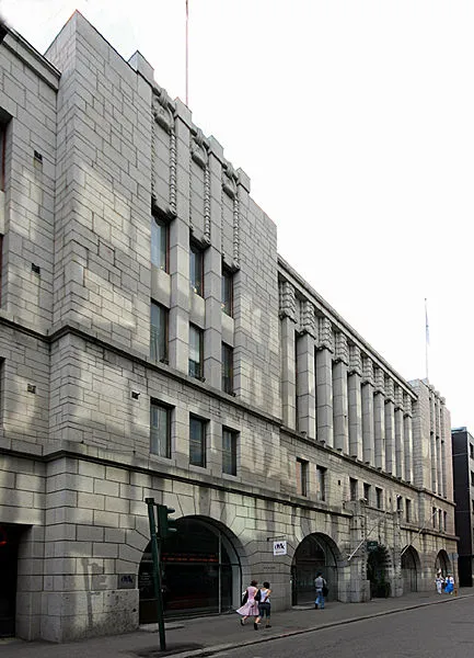Façade de la compagnie OMX, Finlande