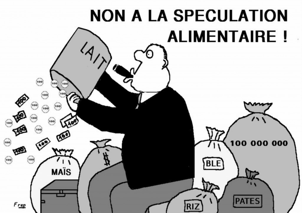 Caricature sur la spéculation