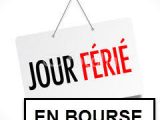 Calendrier des jours fériés en Bourse en 2016