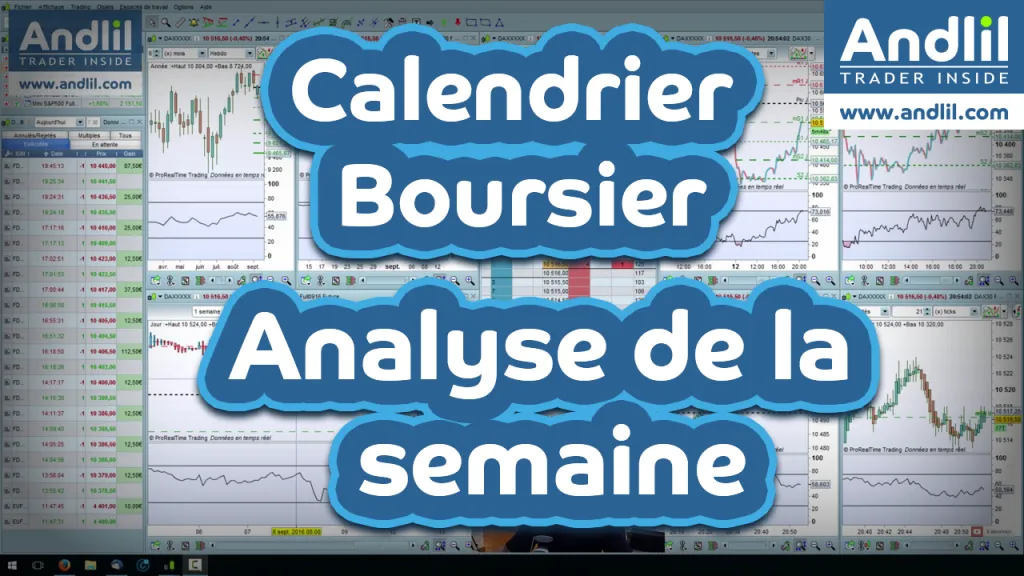 calendrier boursier de la semaine
