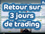3 jours de trading