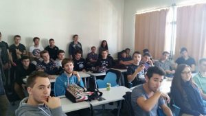 cours de scalping avec les élèves ingénieurs