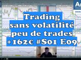 Trading sans volatilité, peu de trades +162€ #S01 E09