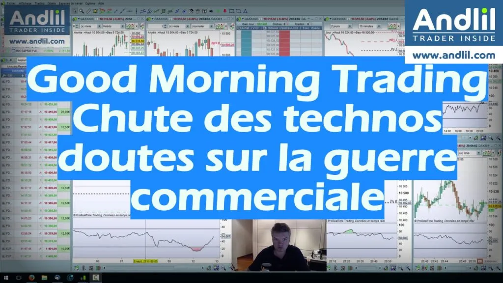 Chute des technologiques, doutes sur la guerre commerciale, Good Morning Trading