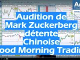 Audition de Mark Zuckerberg, détente Chinoise, Good Morning Trading