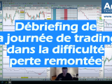 Débriefing de la journée de trading : dans la difficulté et perte remontée