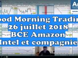 Le Good Morning Trading : journée chargée : BCE, Amazon, Intel…