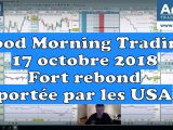 Good Morning Trading Fort Rebond en Bourse Cac 40 Dax 30 Nasdaq Dow Jones