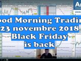 Le Black Friday est arrivé, journée morne en bourse à prévoir et excitation des cartes bleues