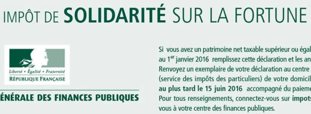 ISF : Impot de solidarité sur la fortune