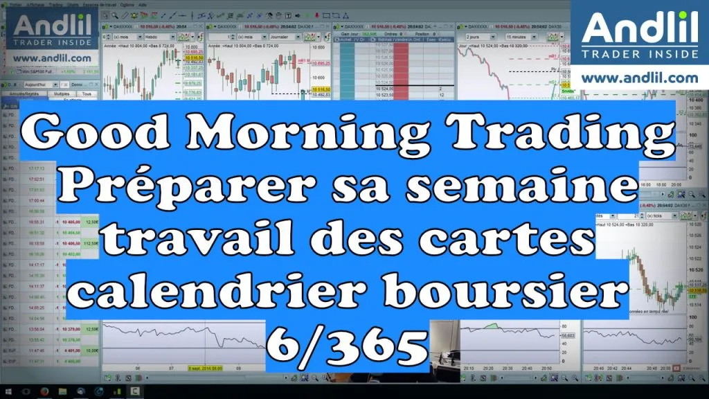 Préparer sa semaine de trading : scénarios et repérage