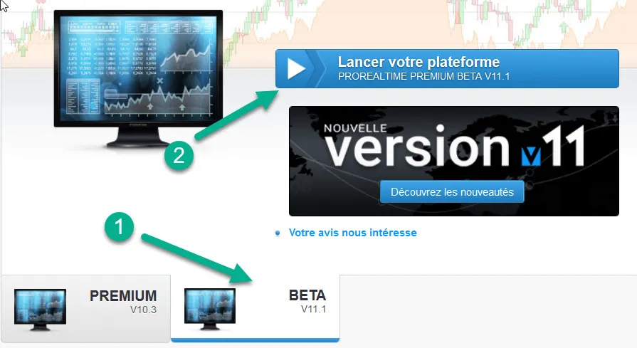 Découvrez la nouvelle version bêta de ProRealTime