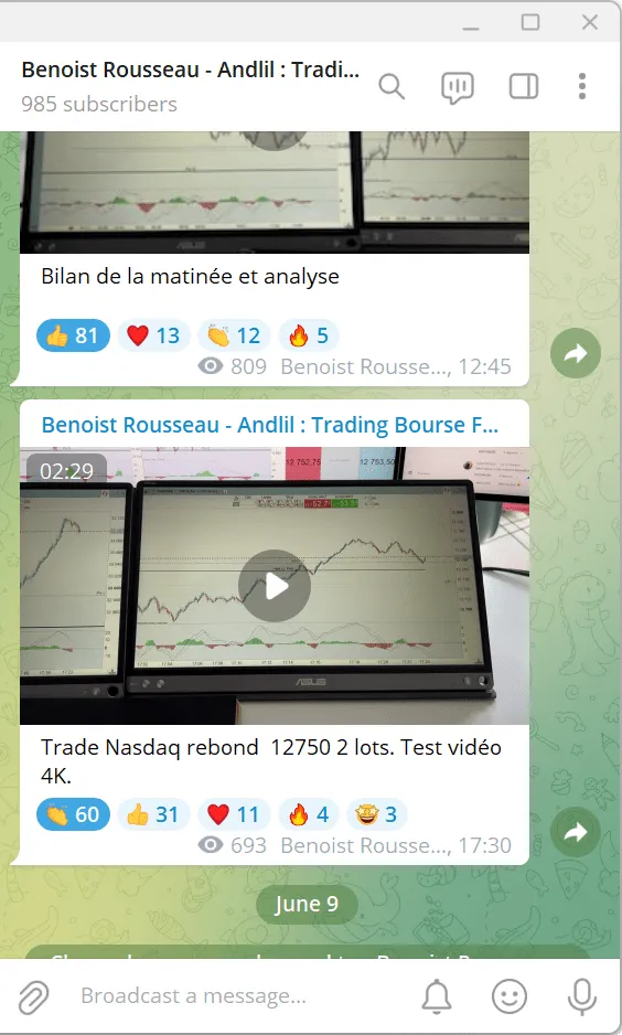 Chaine Telegram Andlil Benoist Rousseau