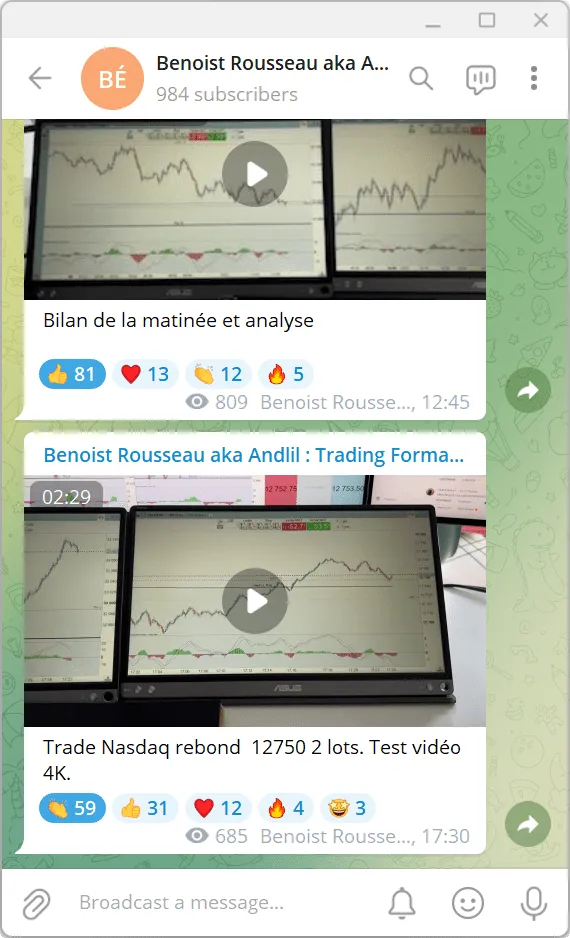 Chaine Telegram Andlil Benoist Rousseau