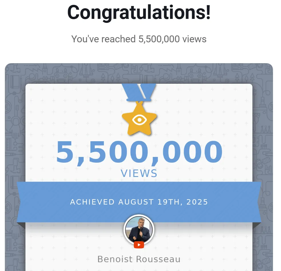 5 millions de vues