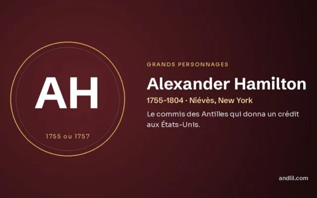 Alexander Hamilton : Le commis des Antilles qui donna un crédit aux États-Unis