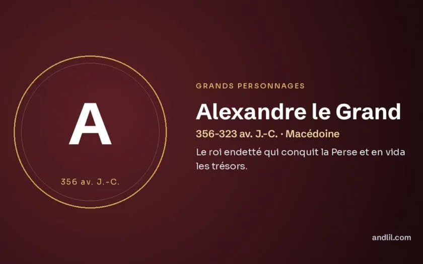 Alexandre le Grand : Le roi endetté qui conquit la Perse et en vida les trésors
