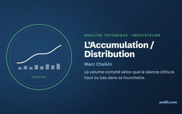 L’Accumulation / Distribution : le volume compté selon que la séance clôture haut ou bas dans sa fourchette.