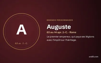 Auguste (63 av.-14 apr. J.-C. · Rome), fiche du guide des grands personnages de l’histoire