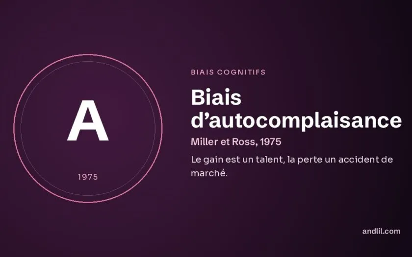 Biais d’autocomplaisance : Le gain est un talent, la perte un accident de marché