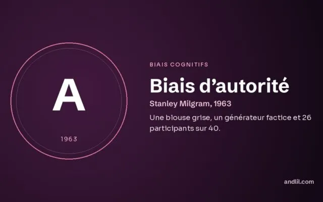 Biais d’autorité : Une blouse grise, un générateur factice et 26 participants sur 40