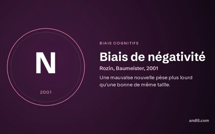 Biais de négativité : Une mauvaise nouvelle pèse plus lourd qu’une bonne de même taille