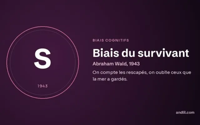 Biais du survivant : On compte les rescapés, on oublie ceux que la mer a gardés