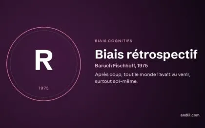 Biais rétrospectif (Baruch Fischhoff, 1975), fiche du guide des biais cognitifs