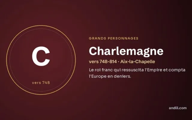 Charlemagne : Le roi franc qui ressuscita l’Empire et compta l’Europe en deniers