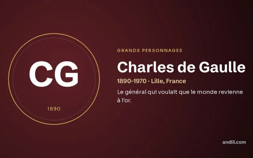 Charles de Gaulle : Le général qui voulait que le monde revienne à l’or