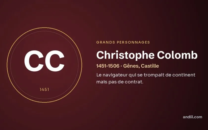 Christophe Colomb : Le navigateur qui se trompait de continent mais pas de contrat