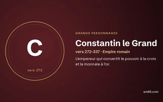 Constantin : L’empereur qui convertit le pouvoir à la croix et la monnaie à l’or