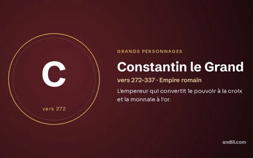 Constantin : L’empereur qui convertit le pouvoir à la croix et la monnaie à l’or