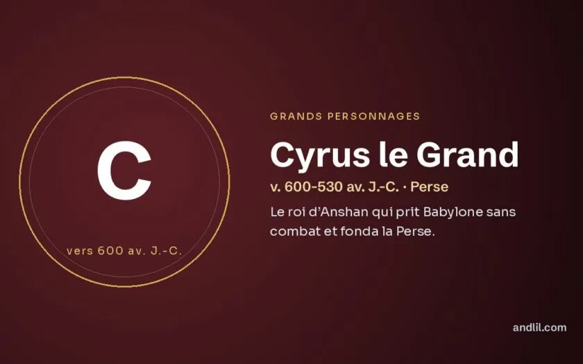 Cyrus le Grand : Le roi d’Anshan qui prit Babylone sans combat et fonda la Perse