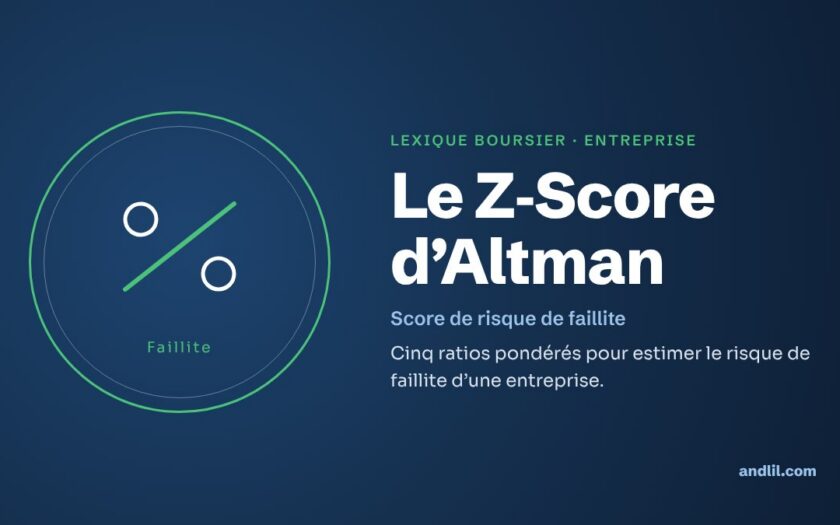 Lexique boursier · Entreprise : Le Z-Score d’Altman