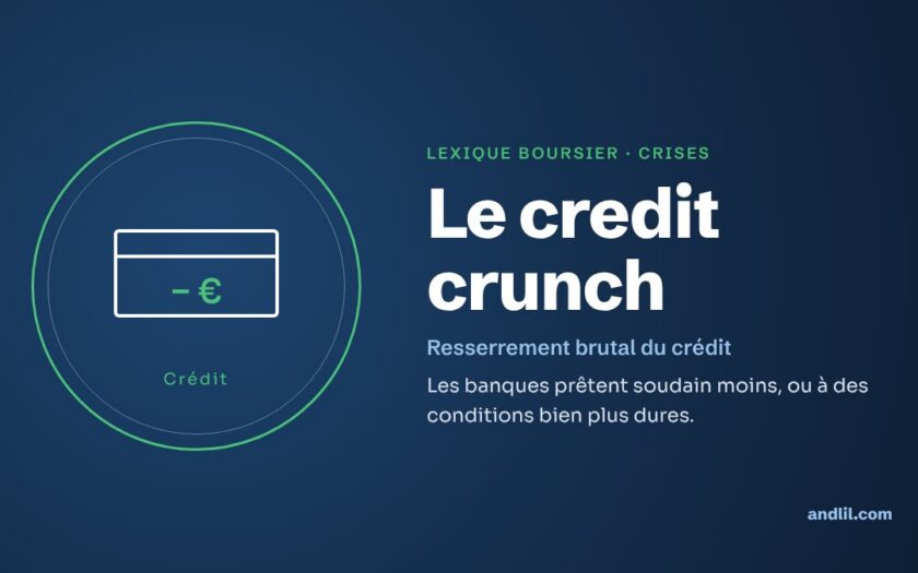 Lexique boursier · Crises : Le credit crunch