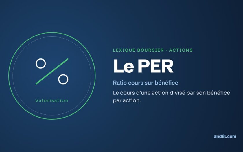 Lexique boursier · Actions : Le PER
