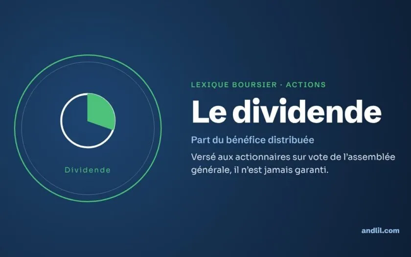 Lexique boursier · Actions : Le dividende
