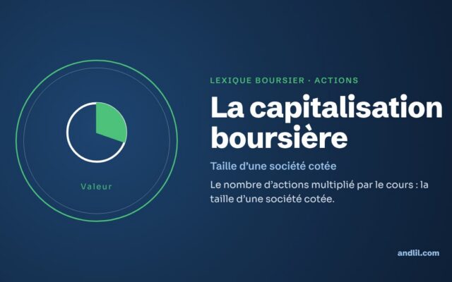 Lexique boursier · Actions : La capitalisation boursière