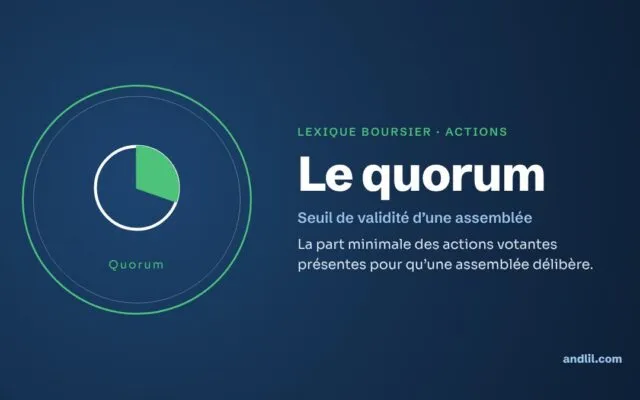 Lexique boursier · Actions : Le quorum