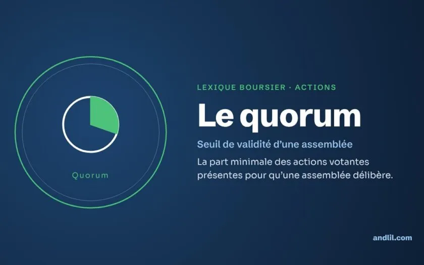Lexique boursier · Actions : Le quorum