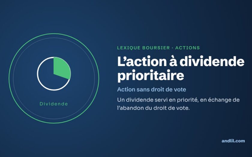 Lexique boursier · Actions : L’action à dividende prioritaire