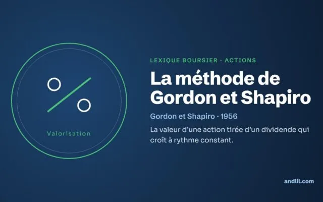 Lexique boursier · Actions : La méthode de Gordon et Shapiro