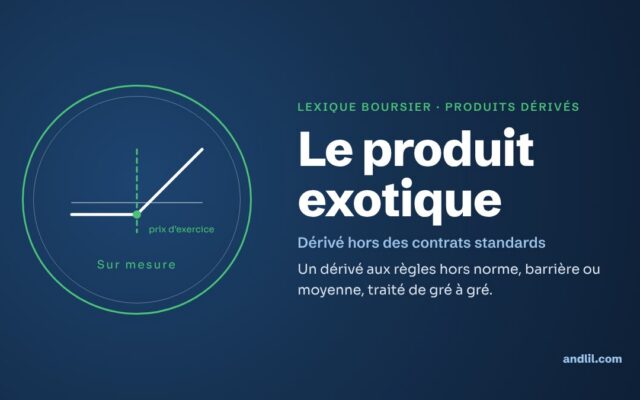 Lexique boursier · Produits dérivés : Le produit exotique