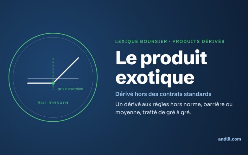 Lexique boursier · Produits dérivés : Le produit exotique