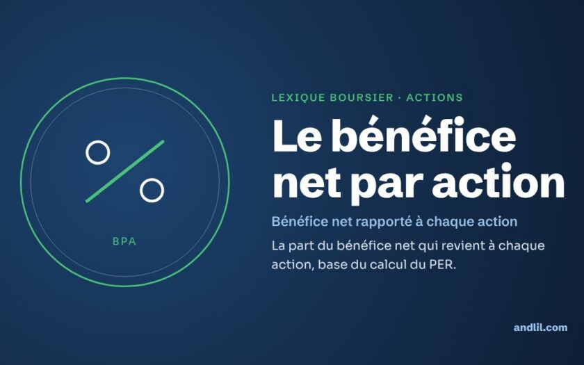 Lexique boursier · Actions : Le bénéfice net par action